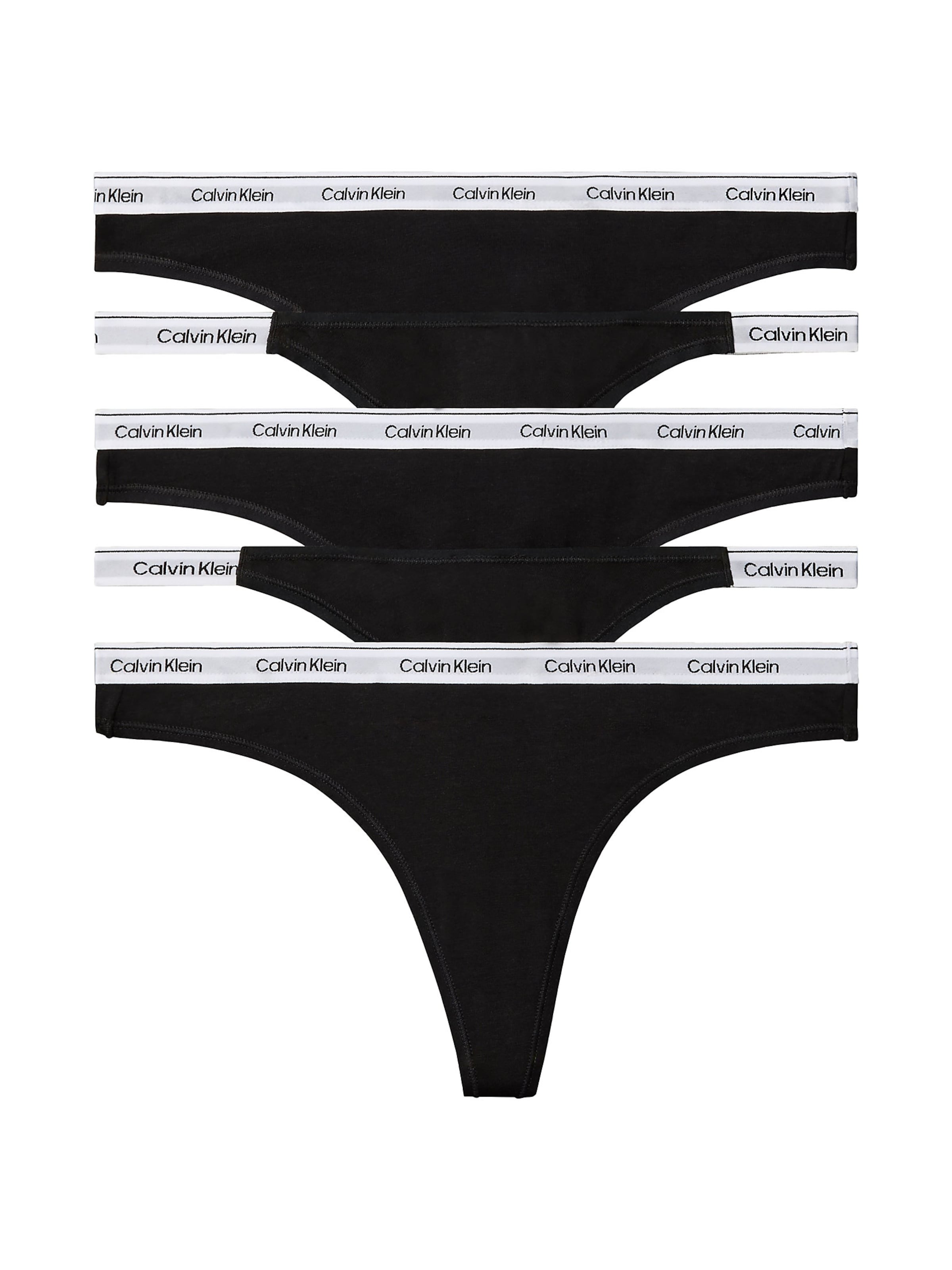 Calvin Klein String in Black: front