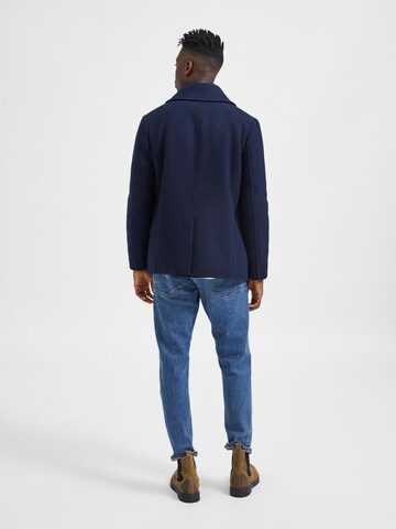 SELECTED HOMME Between-seasons coat 'Karl' in Blue