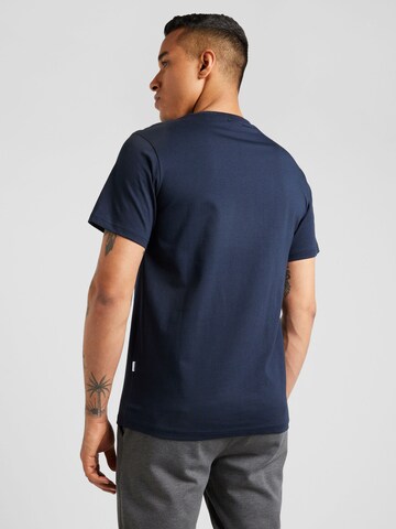 T-Shirt 'SLHTATE' SELECTED HOMME en bleu