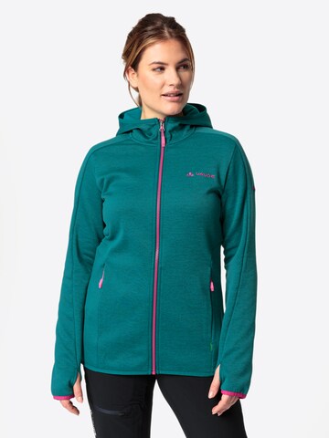 VAUDE Athletic Fleece Jacket '  Valsorda ' in Green: front