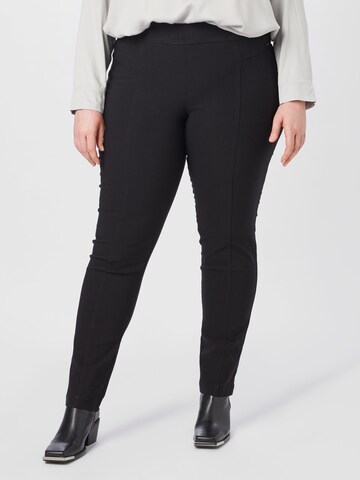 SAMOON Regular Trousers 'Las Vegas' in Black: front