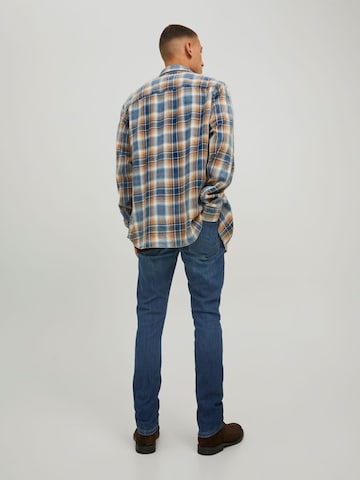 JACK & JONES Slimfit Jeans 'GLENN' in Blau