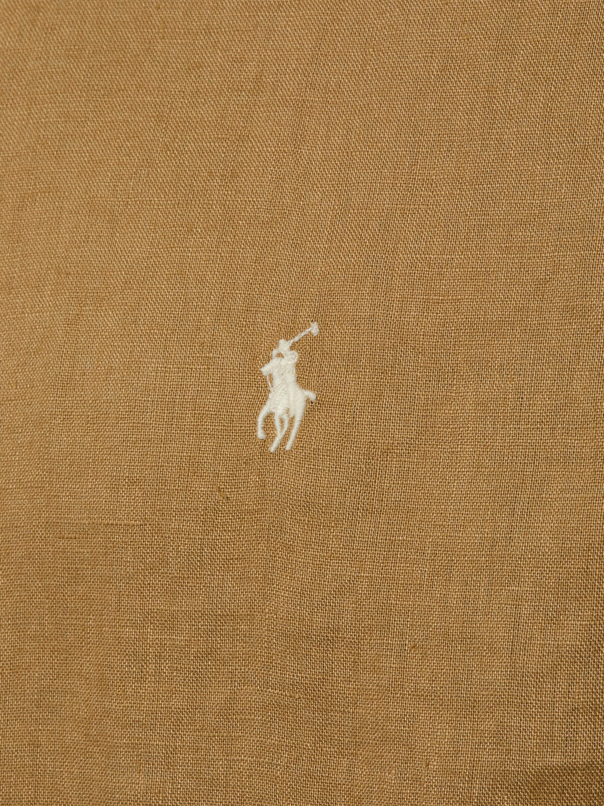 Polo Ralph Lauren Regular Fit Leinenhemd in Braun