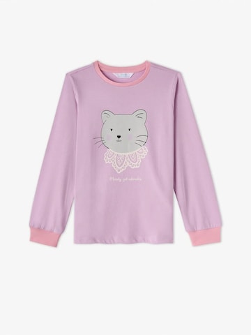 Pigiama 'PENTI Mädchen-Pyjamaset Dainty Kitty aus Baumwolle mit langen Ärmeln' di Penti in rosa