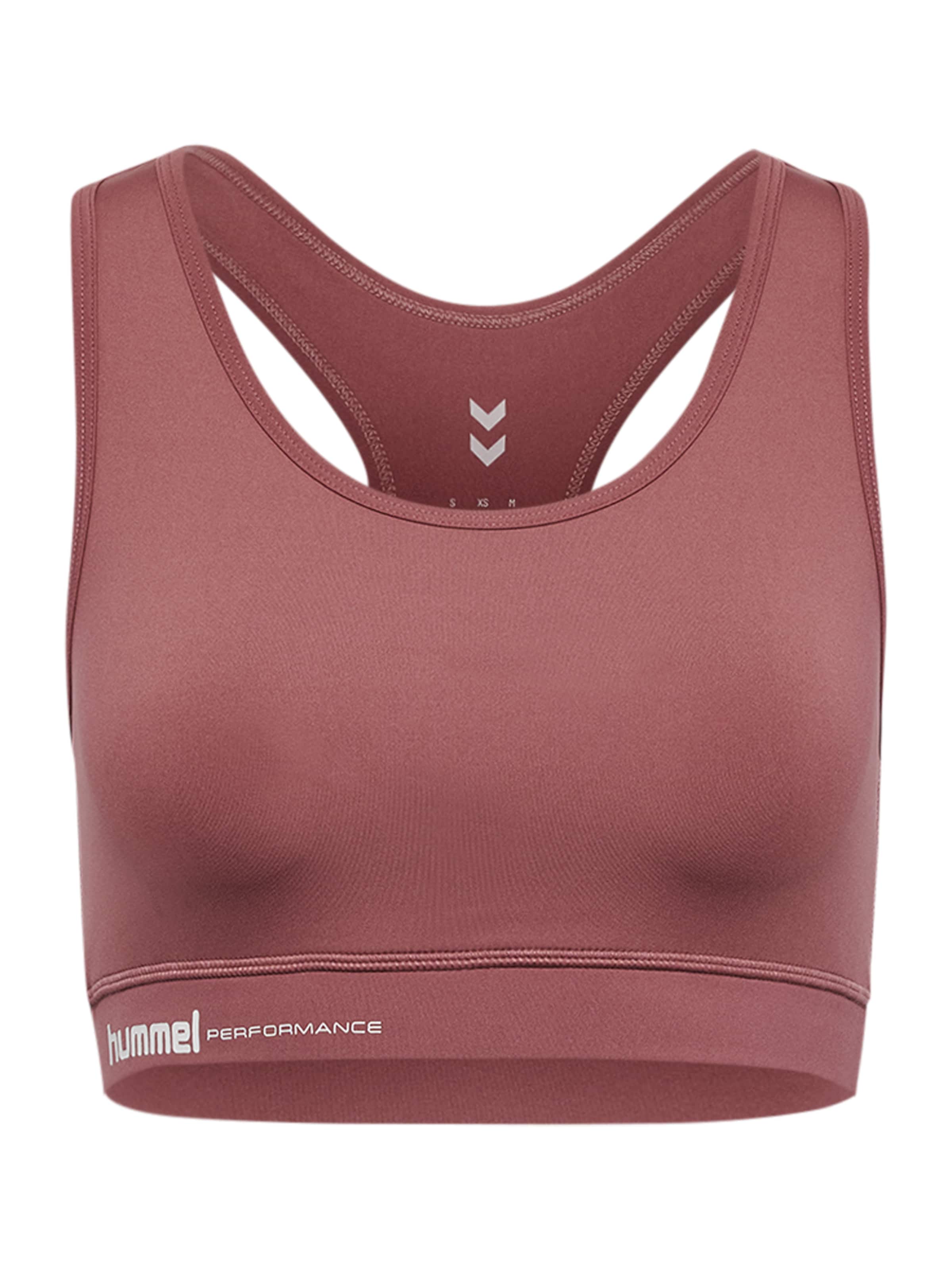 Hummel Bustier Sport bh 'Pulse' in Lila: voorkant