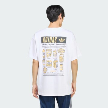 T-Shirt 'Mart Poster' ADIDAS ORIGINALS en blanc : devant