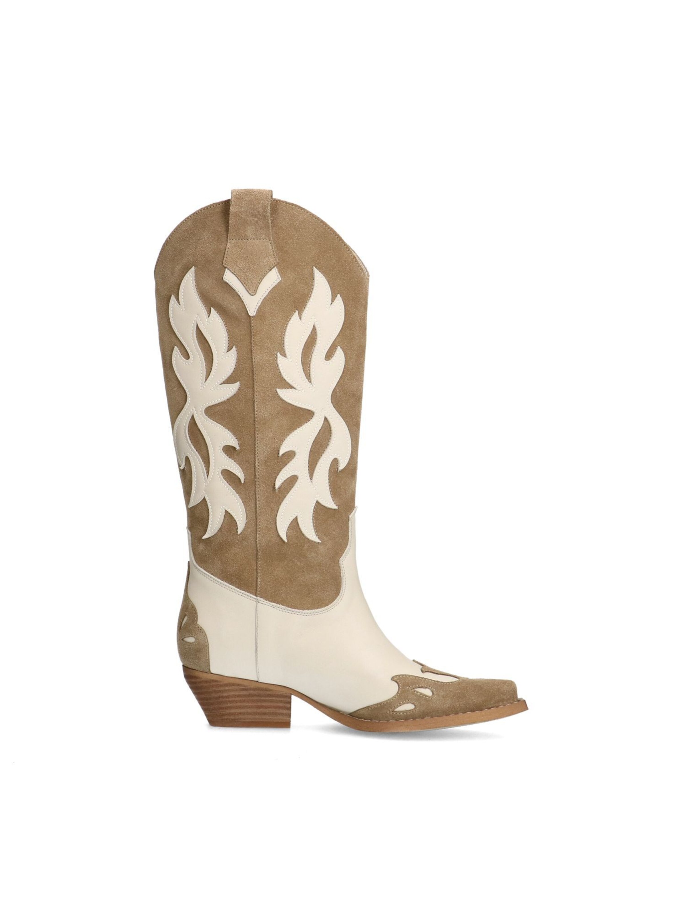 Bottes de cowboy SACHA en beige