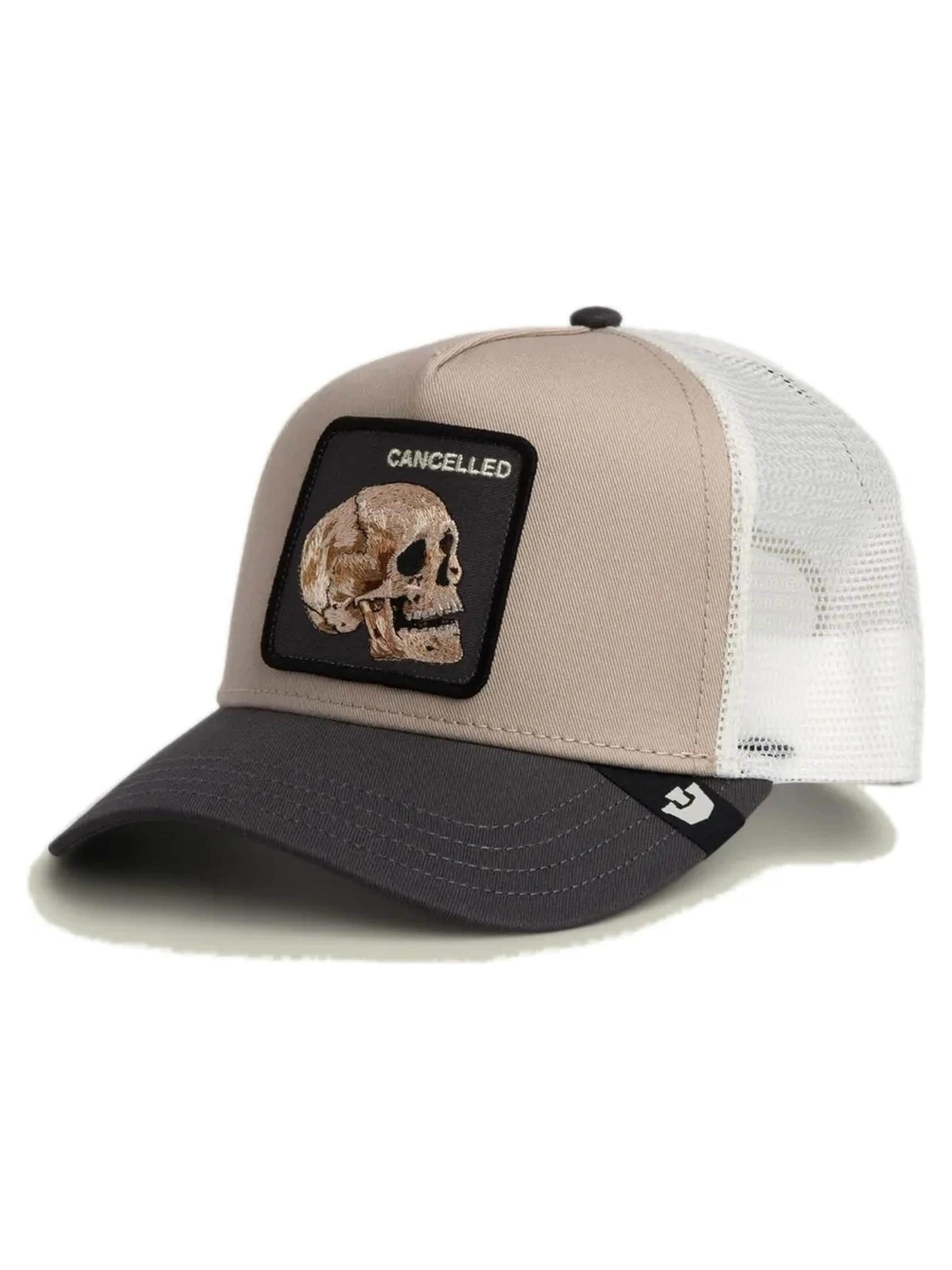 GOORIN Bros. - Gorra 'Gorra goorin beige calavera cancelled skull trucker cap' en beige