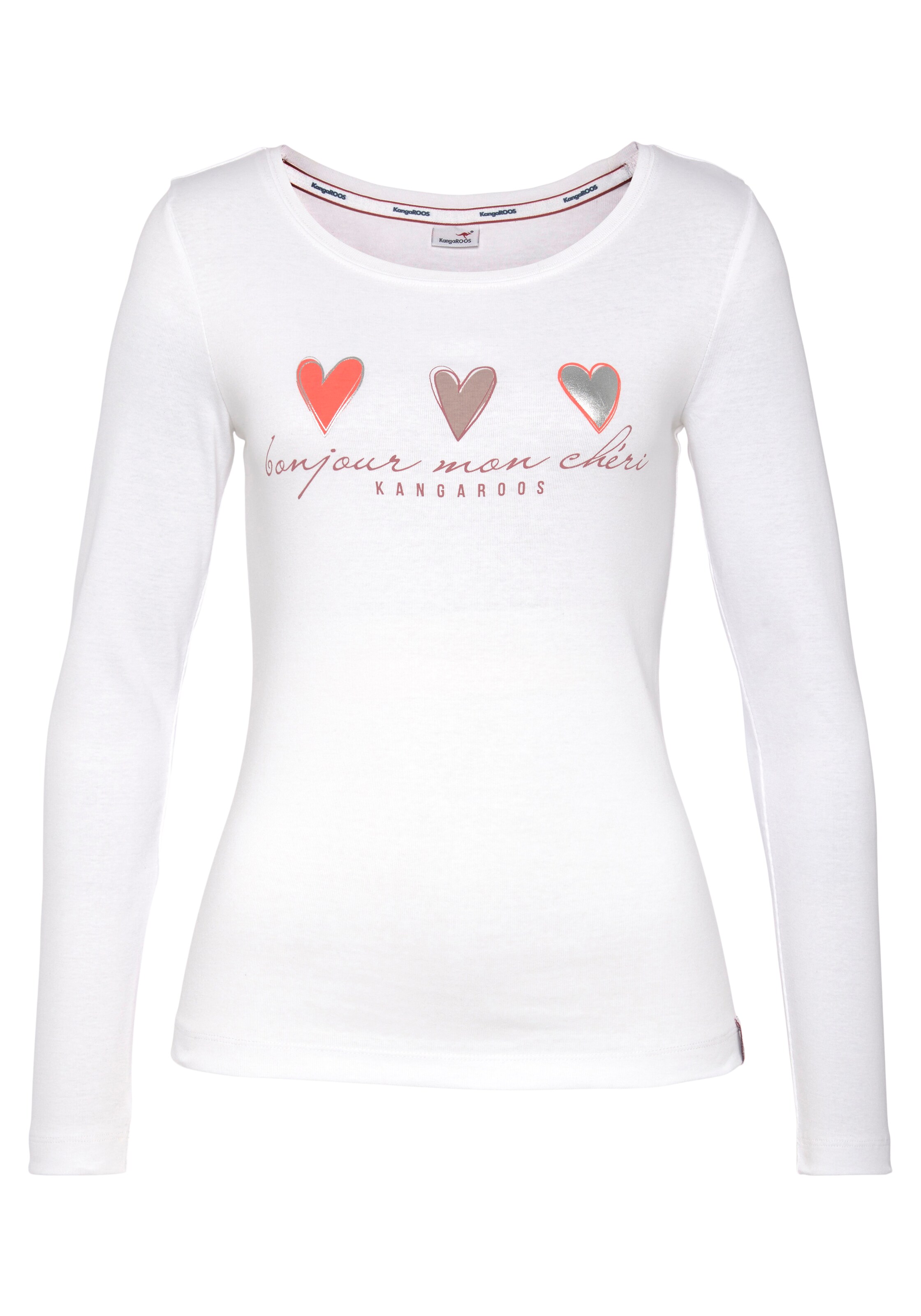 KangaROOS Shirt in Weiß: Vorderseite