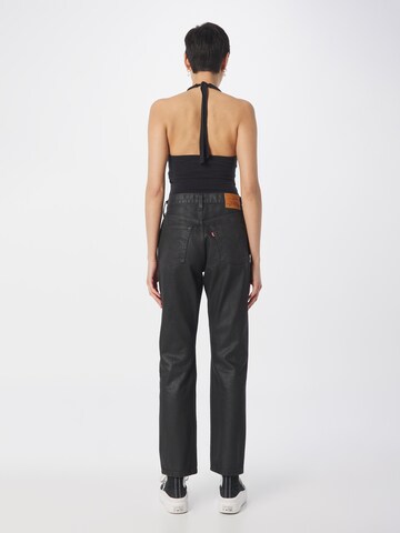 LEVI'S ® Regular Jeans '501  Wax Coated' in Zwart