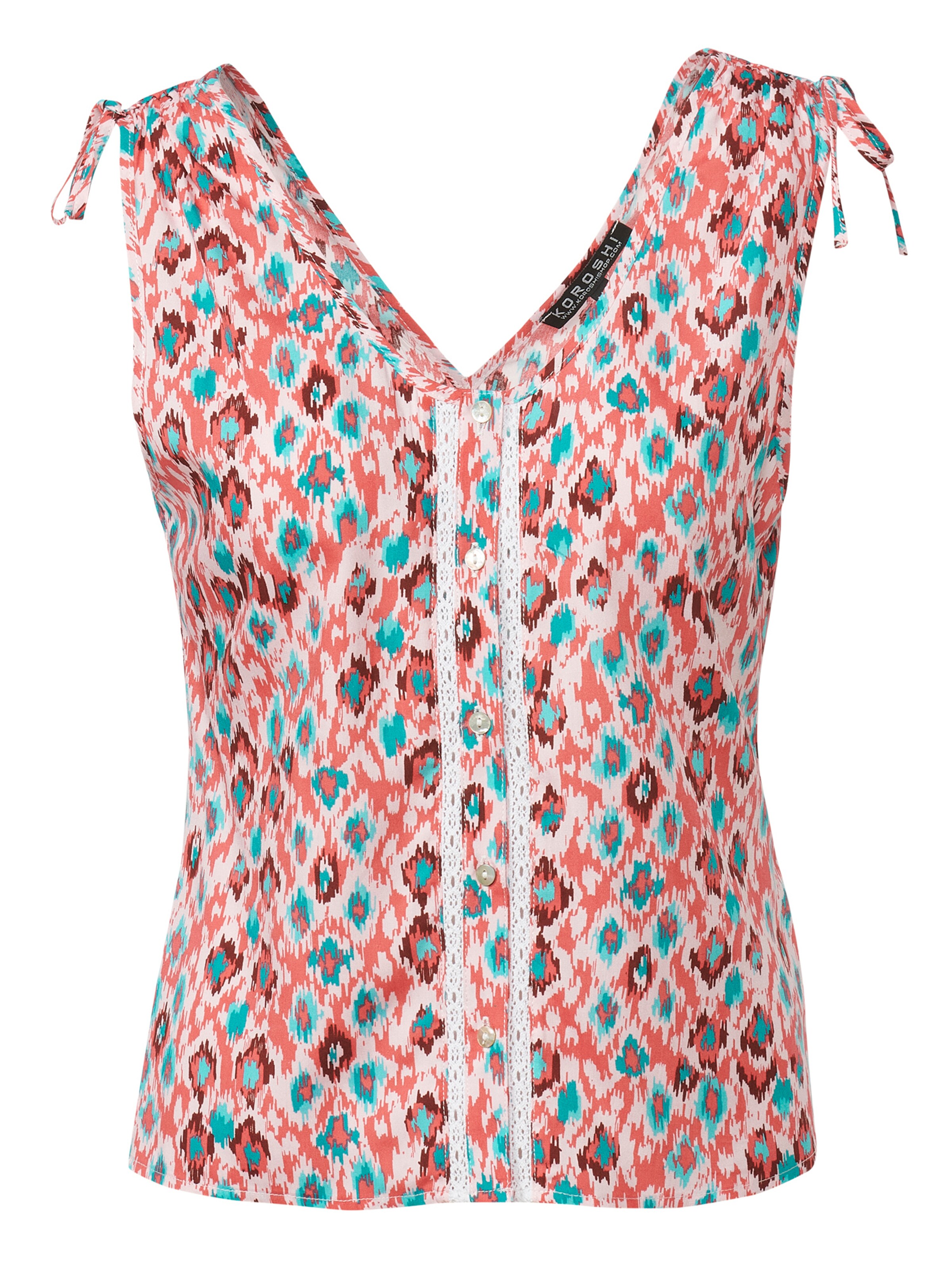 Camicia da donna di KOROSHI in rosso: frontale