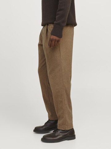 JACK & JONES Tapered Élére vasalt nadrágok - szürke