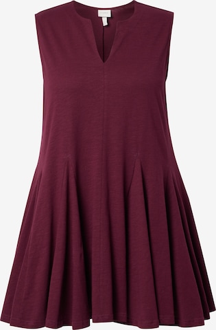 Ulla Popken Tuniek in Rood: voorkant