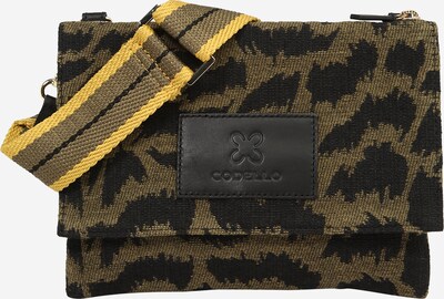 CODELLO Crossbody Bag in Dark yellow / Dark grey / Green, Item view