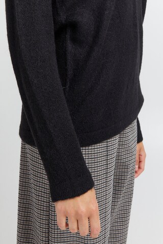 ICHI Sweter 'KAMARA' w kolorze czarny
