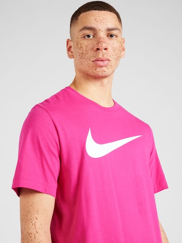 Nike Sportswear T-Shirt 'Swoosh' in Pink