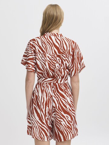 ICHI - Jumpsuit ' IHYARDEEN ' en rojo