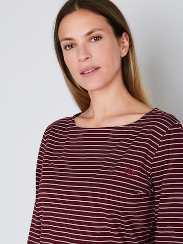 JOOP! Longsleeve ' Cosy ' in Rot
