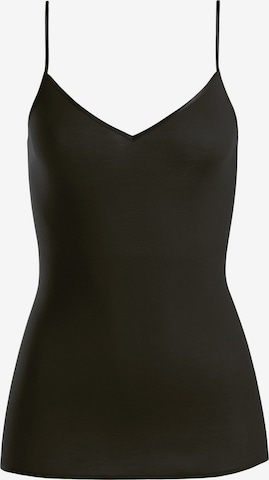 Hanro Top ' Cotton Seamless ' in Black: front