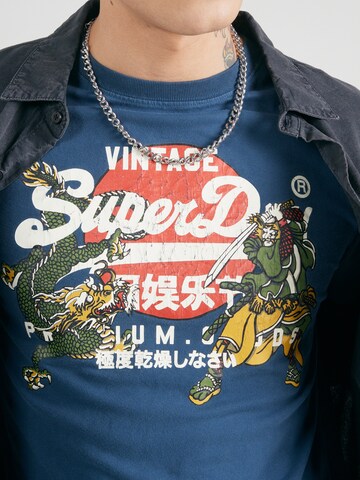Maglietta 'TOKYO' di Superdry in blu
