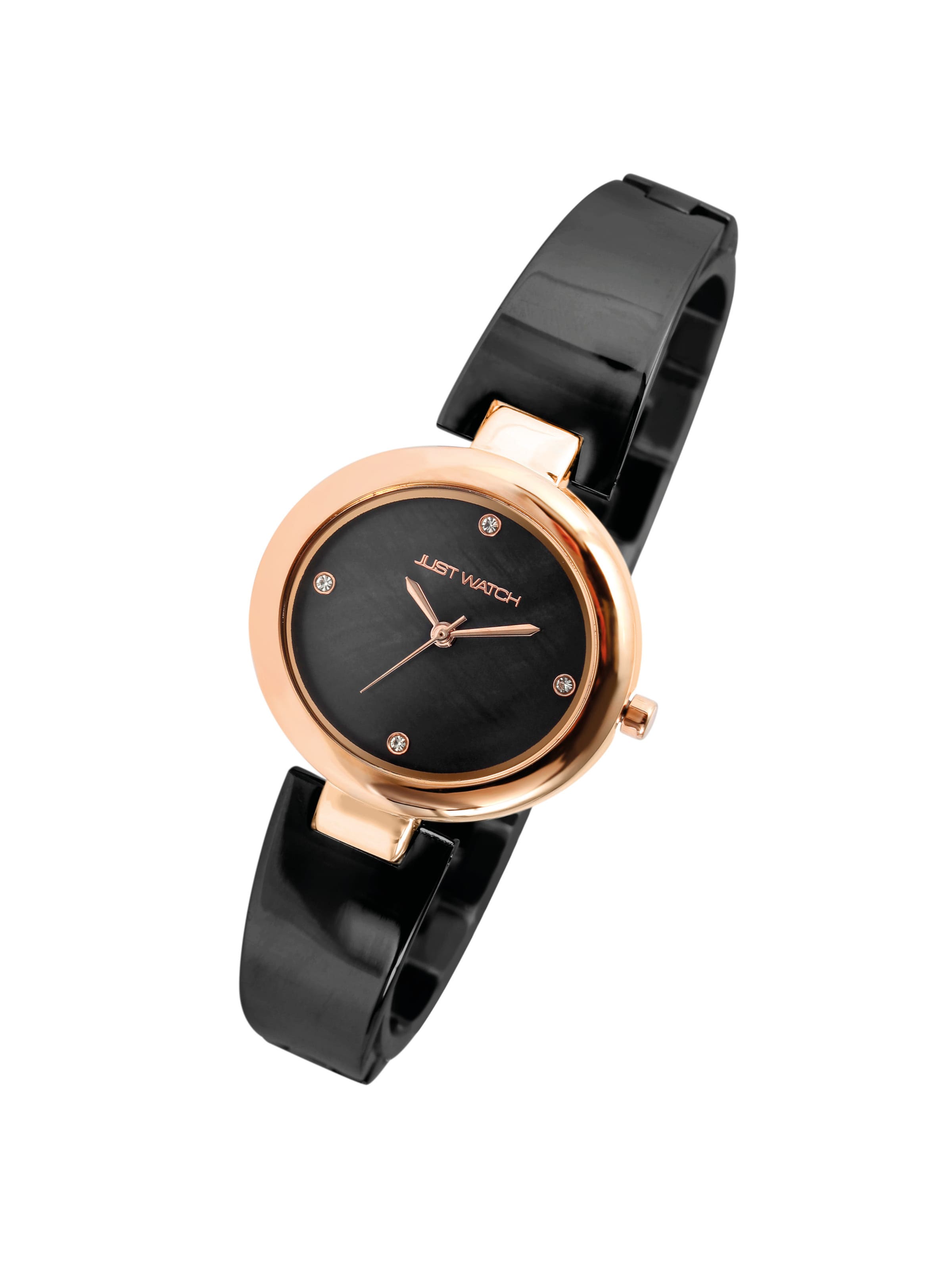 Just Watch Analog Watch 'Mariella' in Black: front