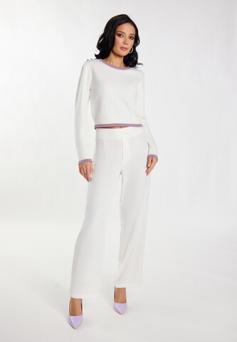 faina - Pullover 'Paino' em branco