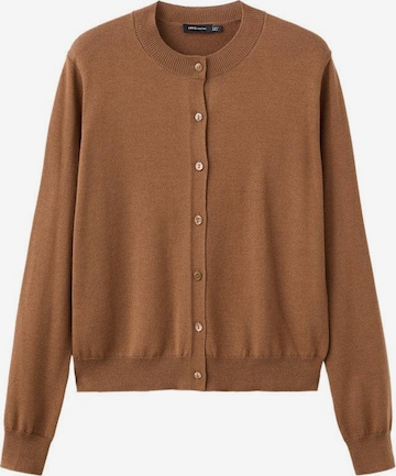 MANGO Strickjacke 'Olsen' in Braun: Vorderseite
