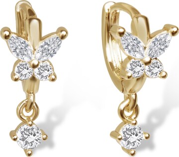 Boucles d'oreilles 'Vesper' Amberz en or : devant