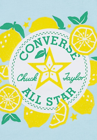 mėlyna CONVERSE Marškinėliai 'SPRING CITRUS LEMON'