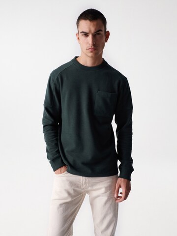 Salsa Jeans Sweater 'LOS ANGELES' in Green: front