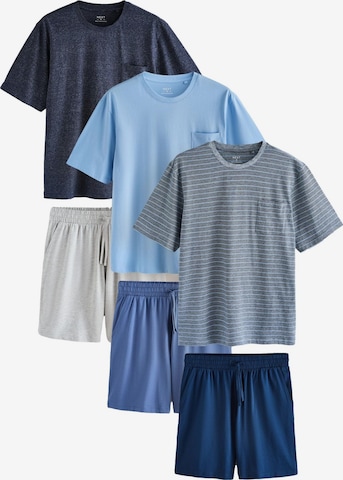 Next Lyhyt pyjama värissä sininen: etupuoli