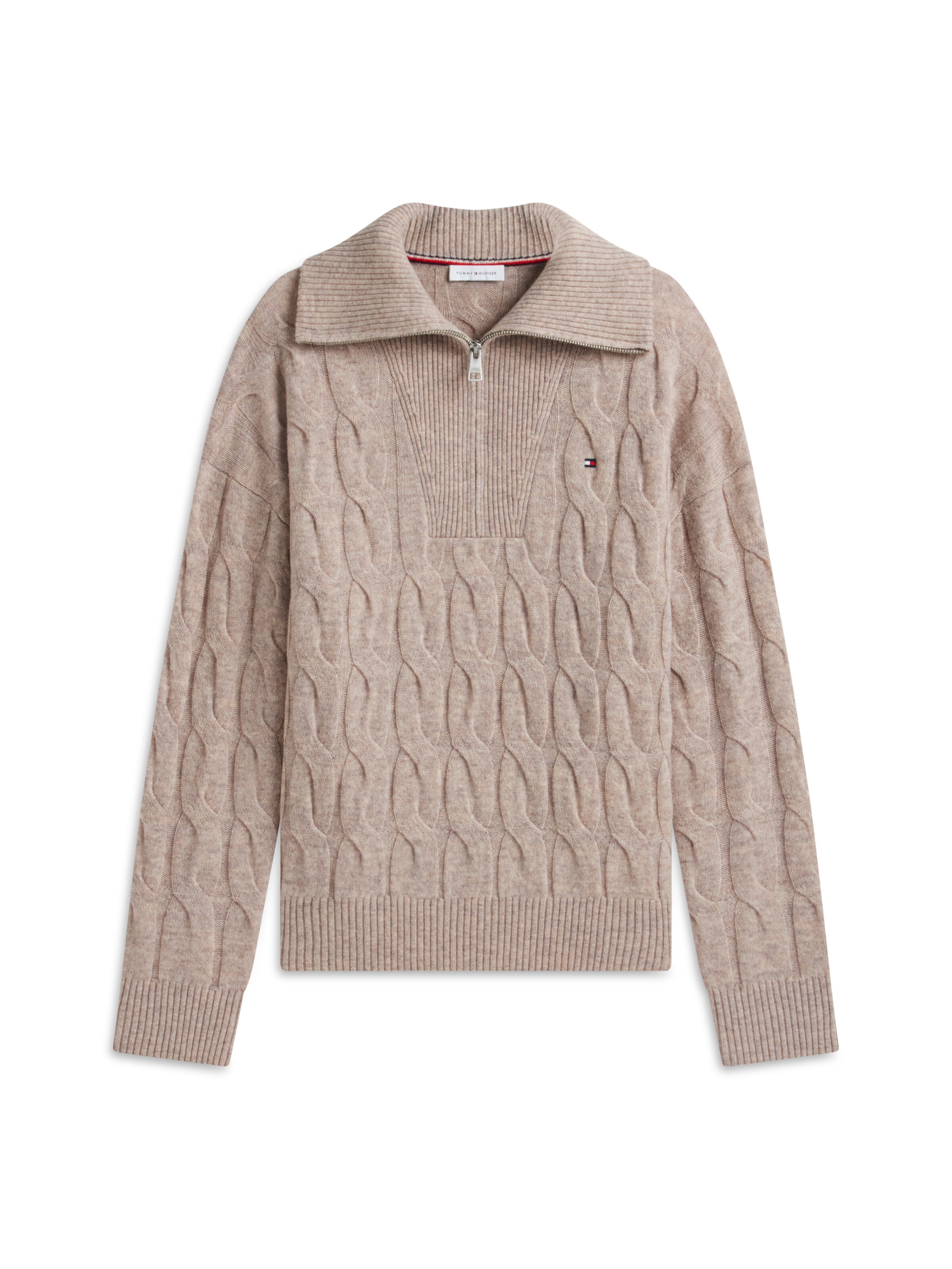 TOMMY HILFIGER Pullover in Braun: Vorderseite