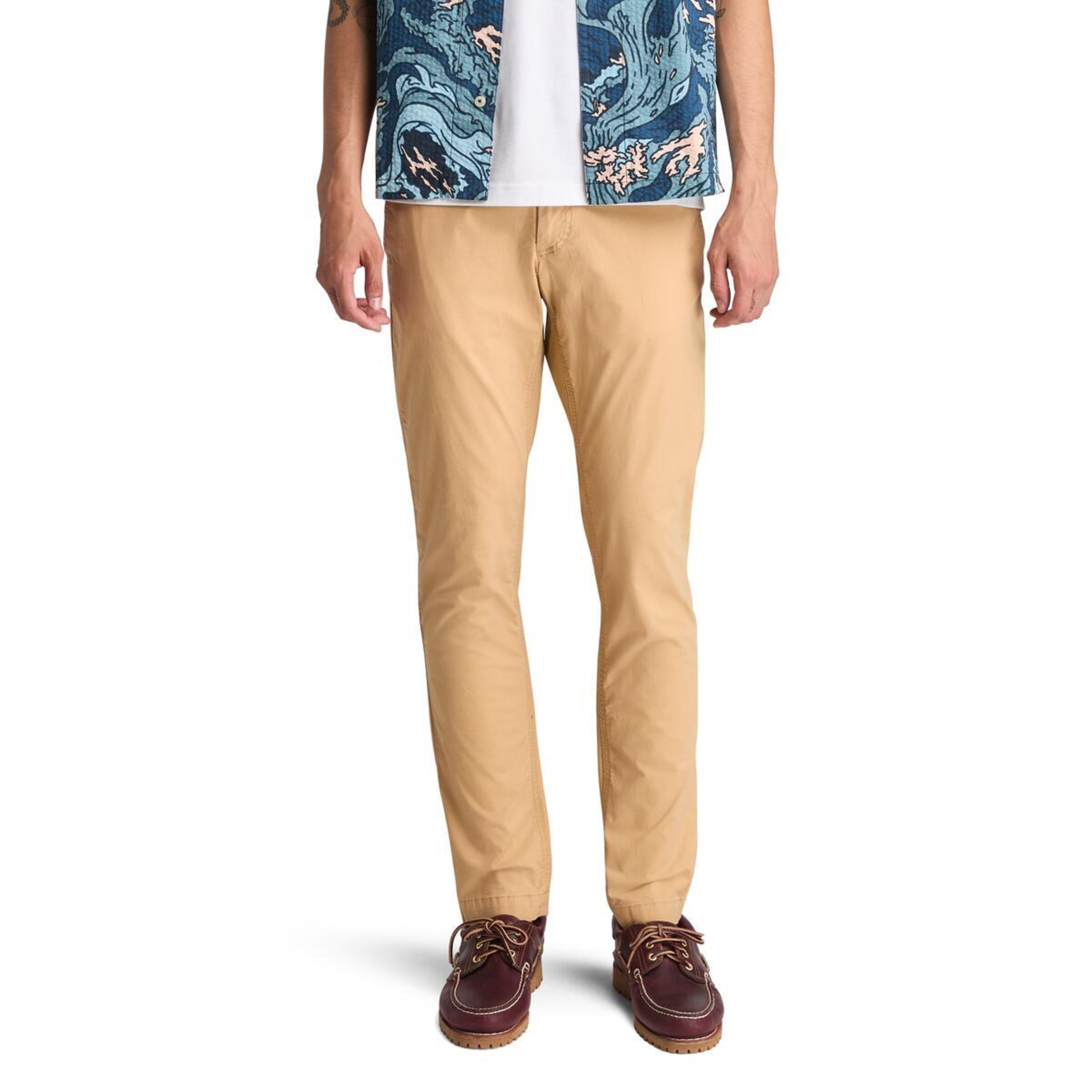 TIMBERLAND Slim fit Chino Pants in Yellow: front