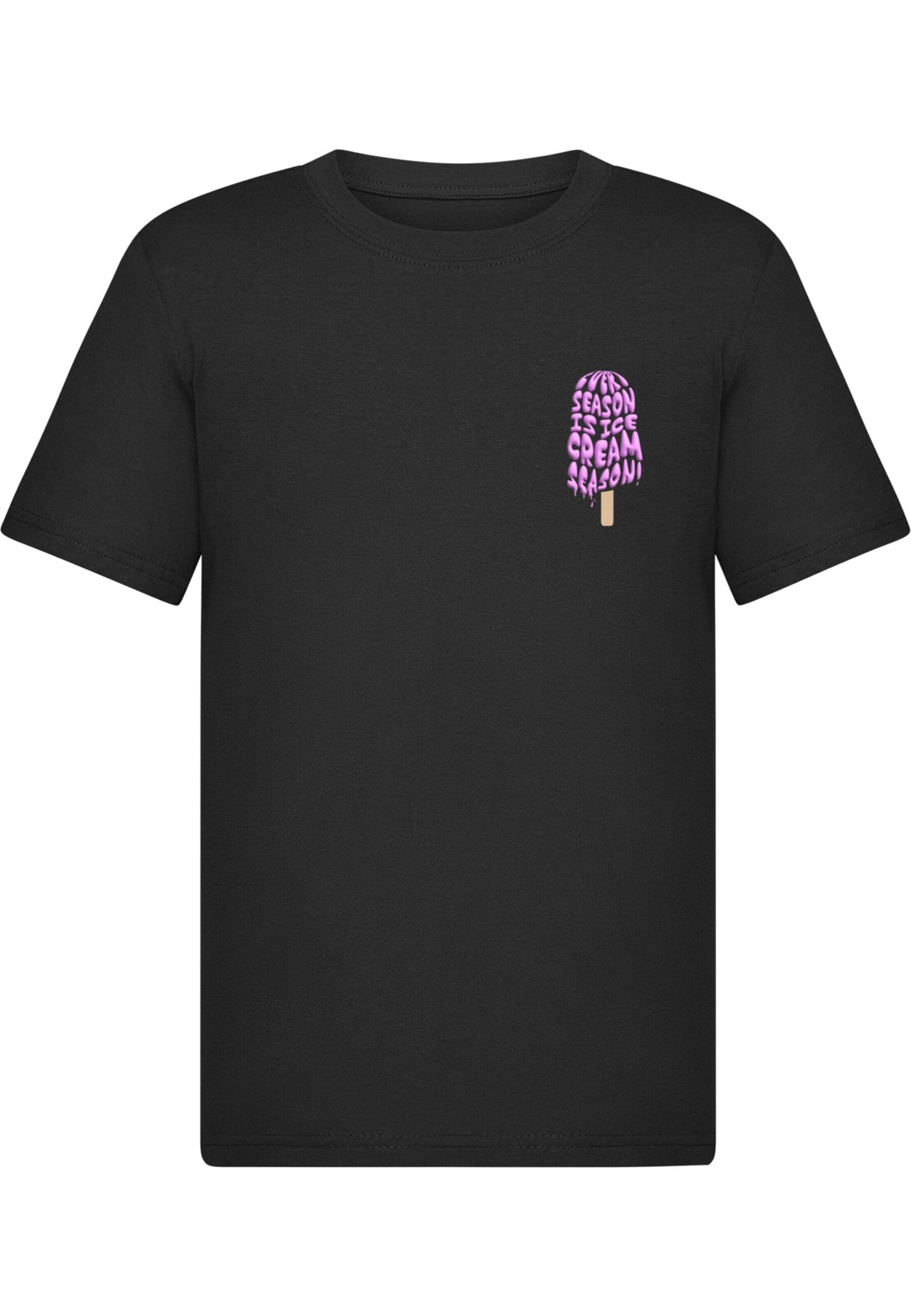 T-Shirt 'Ice Cream Season' Merchcode en noir : devant