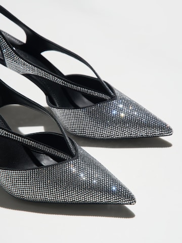 Estro - Zapatos destalonado '2370-2' en plata