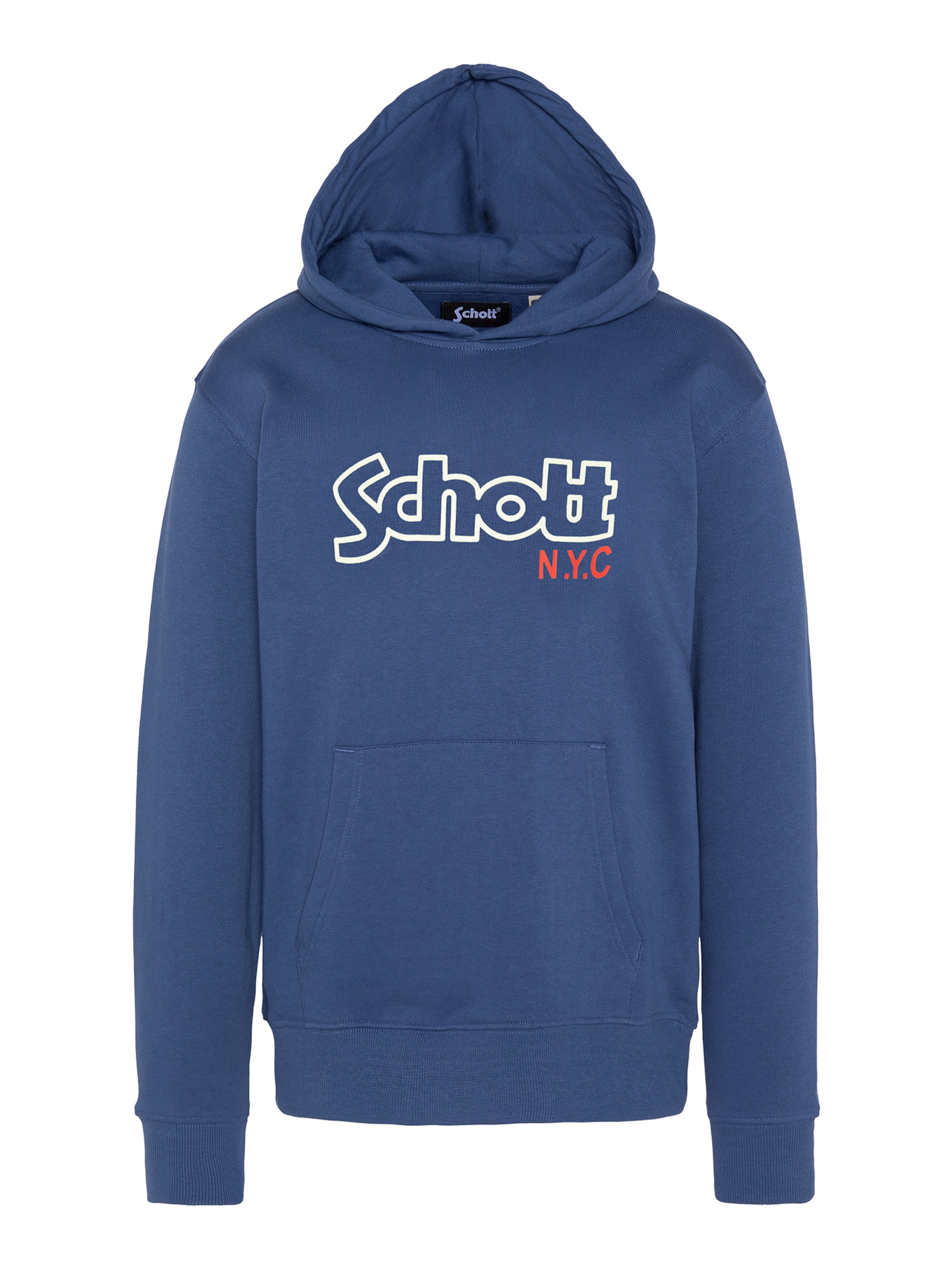Sweat Schott NYC en bleu : devant