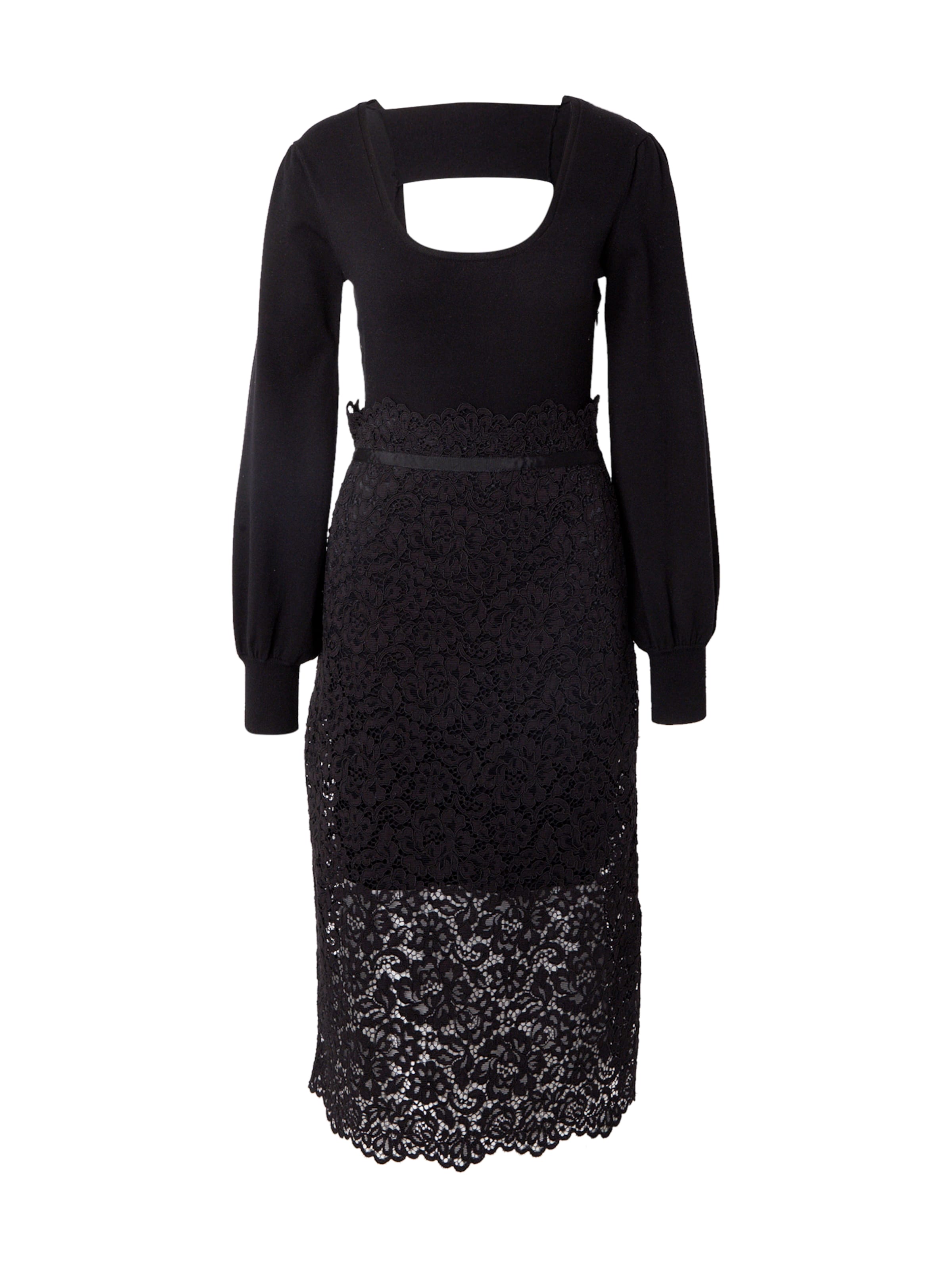 Robes en maille Twinset en noir : devant