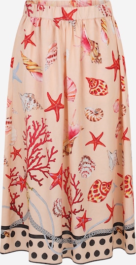 Guido Maria Kretschmer Women Suknja 'Jolanda' u svijetloplava / žuta / breskva / vatreno crvena, Pregled proizvoda