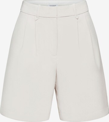 Regular Pantalon à plis ESPRIT en beige : devant