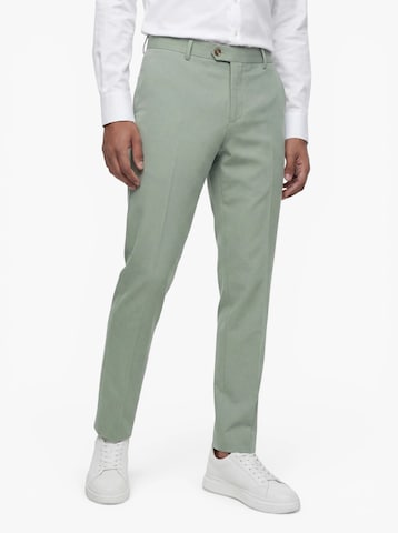 Coupe slim Pantalon 'SLHNEIL' SELECTED en vert : devant