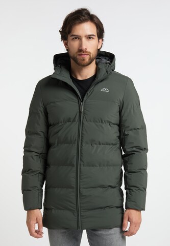 ICEBOUND Winter Coat in Green: front