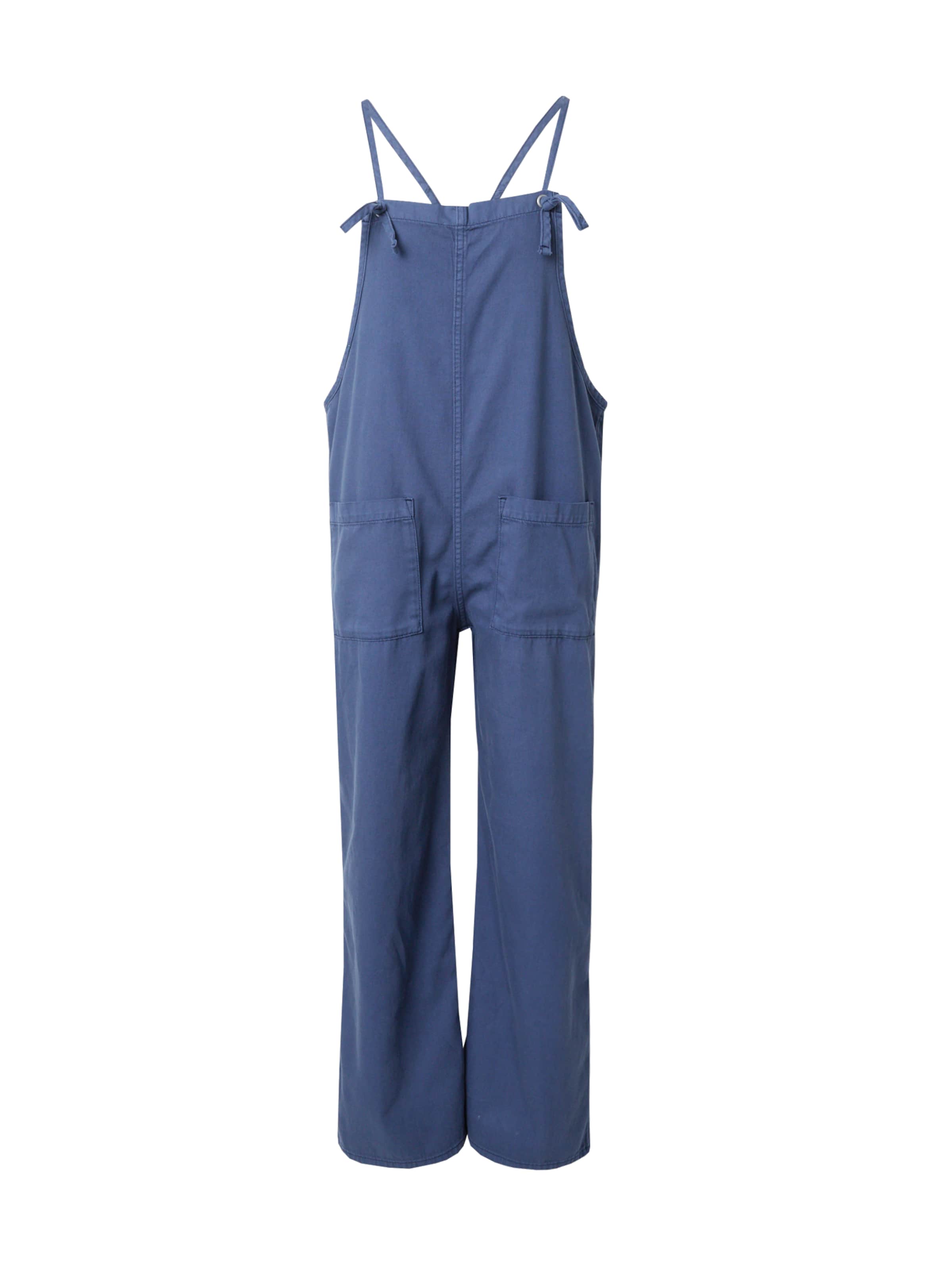 Monki Loosefit Tuinbroek in Blauw: voorkant