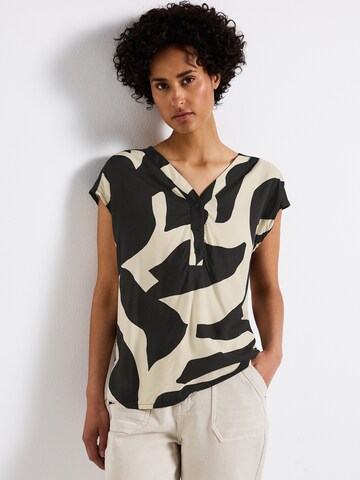 STREET ONE Blouse in Zwart: voorkant