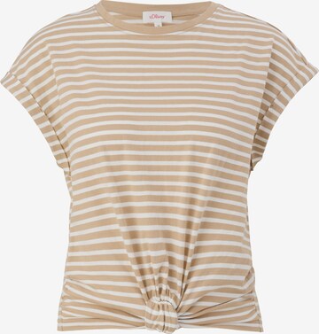 T-shirt s.Oliver en beige : devant