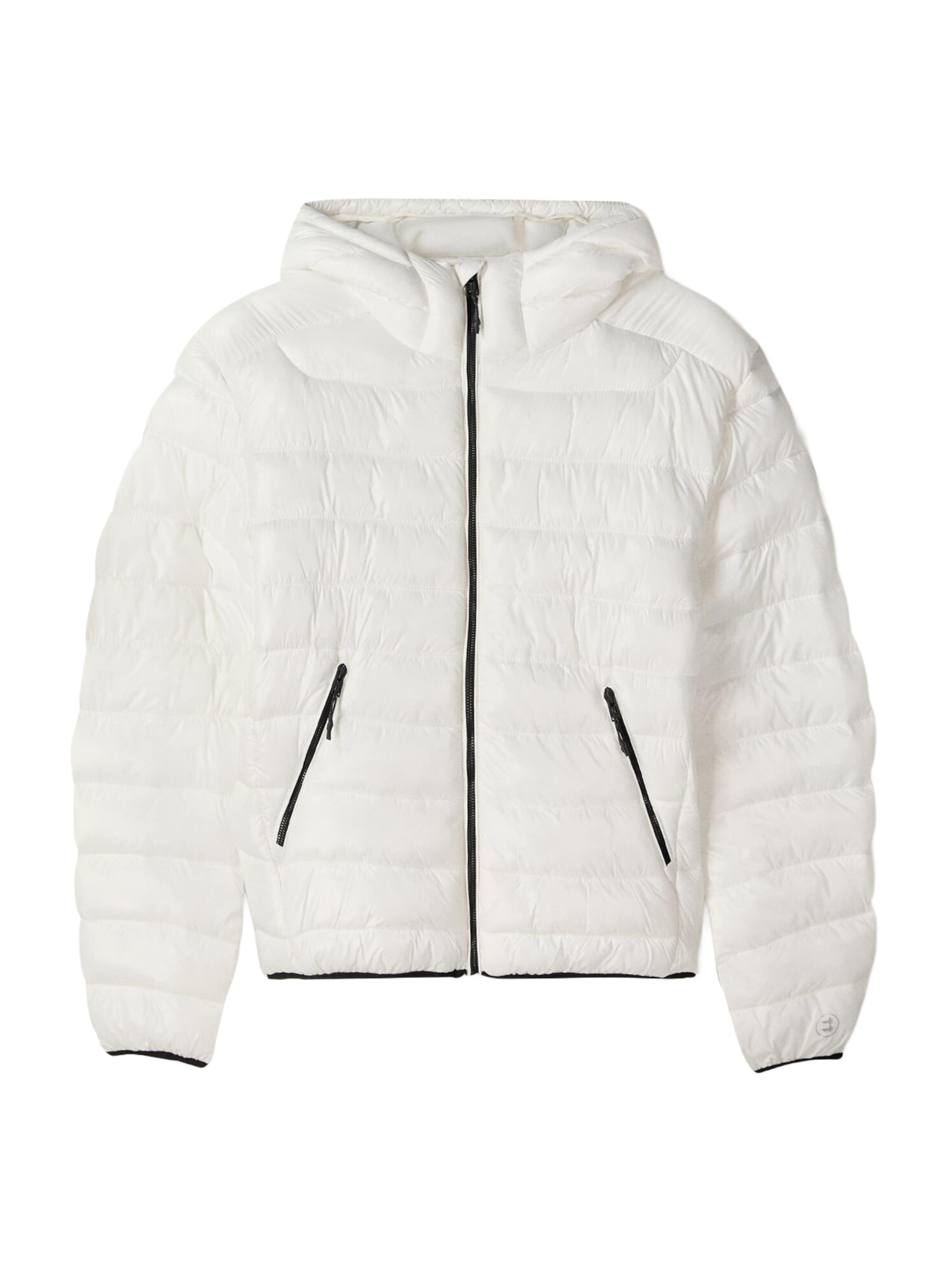 Bershka Vinterjakke i hvid: forside