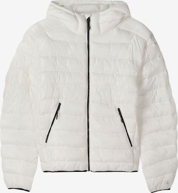 Bershka Зимно яке в бяло: отпред