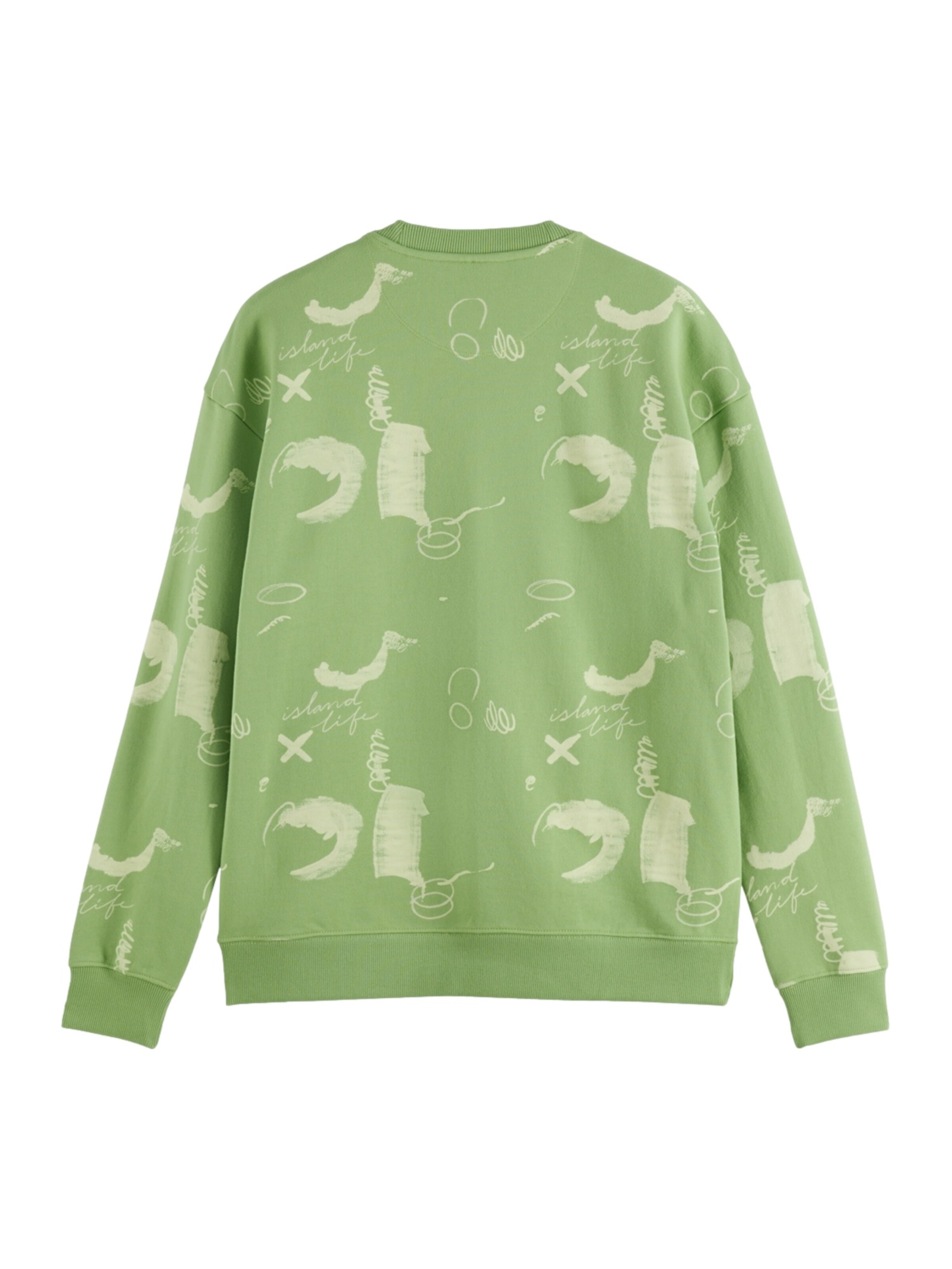 SCOTCH & SODA Sweatshirt i grøn