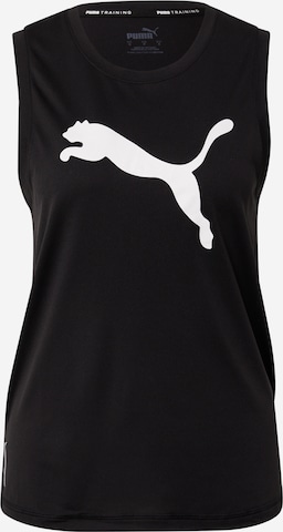 PUMA Sporttop in Zwart: voorkant