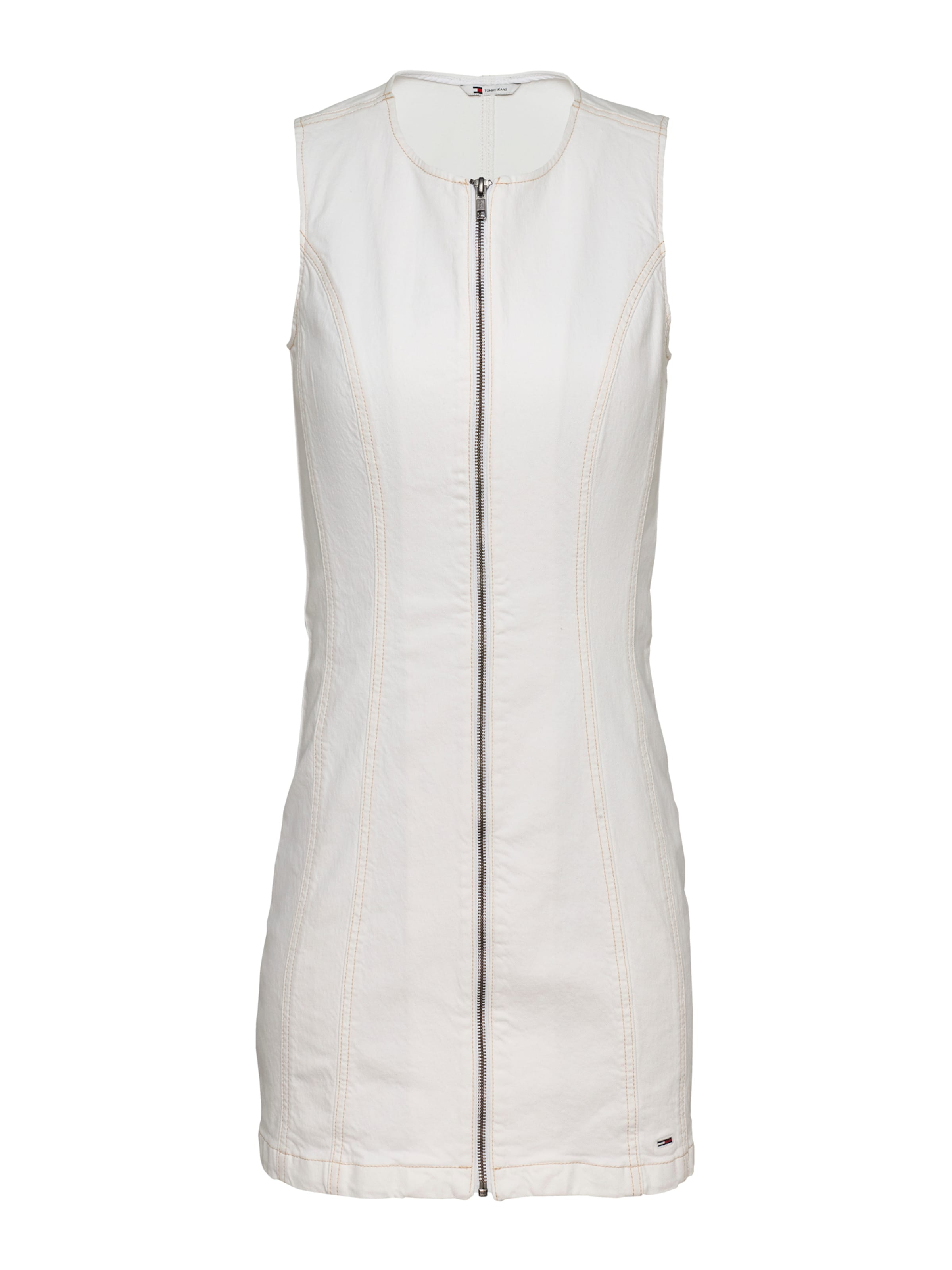 Tommy Jeans Рокля в бяло: отпред