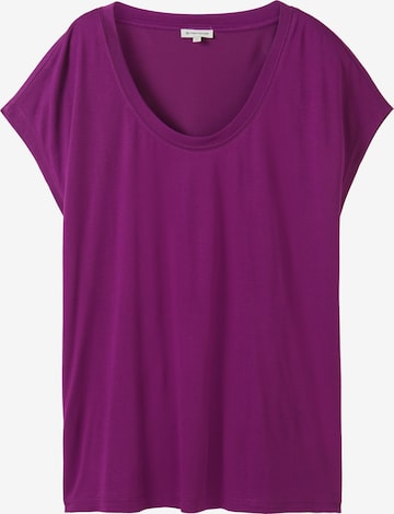 TOM TAILOR Majica | vijolična barva: sprednja stran